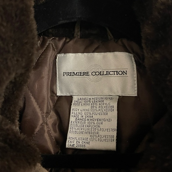 Premier Vintage Women's Suede Leather Utility Jacket in Brown - Picture 6 of 11